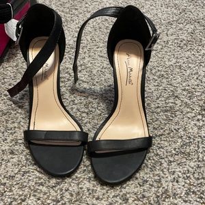 Black heels with ankle strap